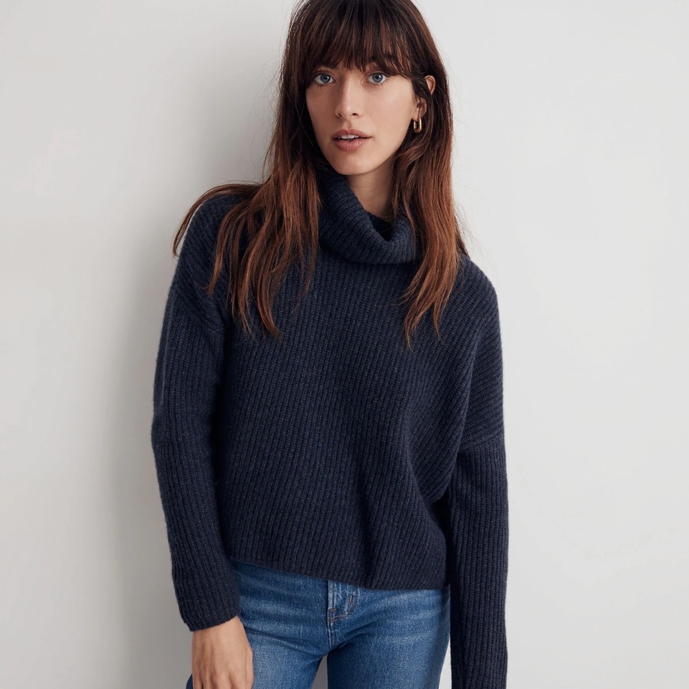 Madewell Resourced Cashmere Turtleneck Sweater